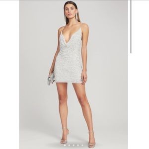 Retrofete Mich Dress “Silver White”